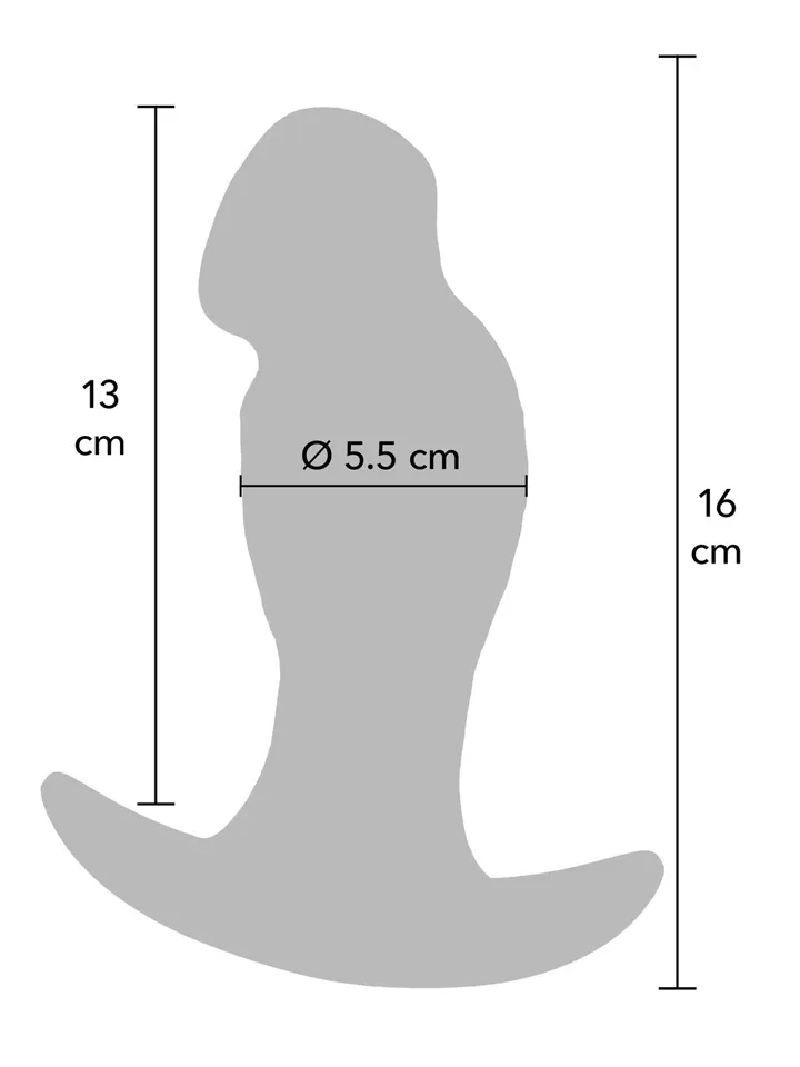 Realistic Buttplug Liquid Silicone 16 cm - Analinis kištukas 3 [full]