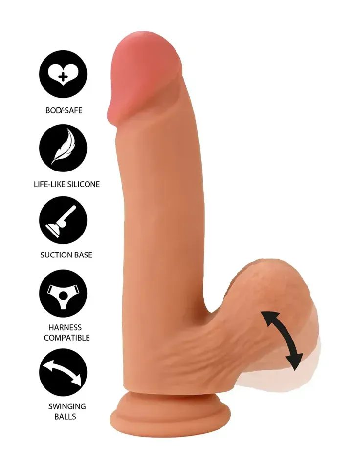 Realistic Dildo Liquid Silicone 21 cm - Gyvenimo dildo 1 [full]