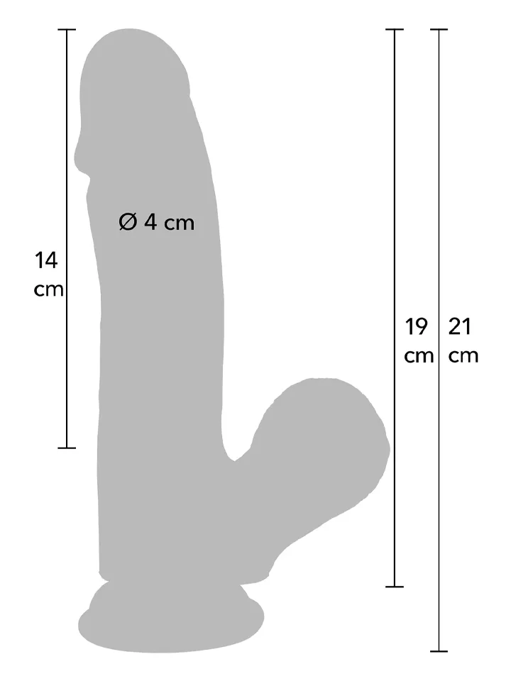 Realistic Dildo Liquid Silicone 21 cm - Gyvenimo dildo 3 [full]