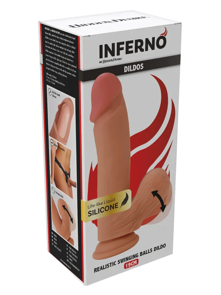 Realistic Dildo Liquid Silicone 21 cm - Gyvenimo dildo 5
