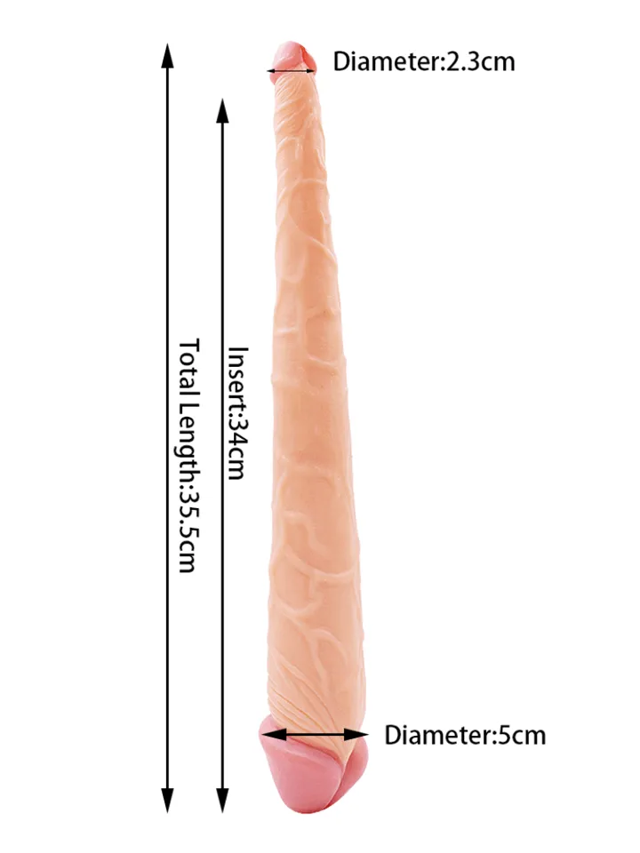 Realistic Double Dildo 35,5 cm - Dviguba dildo dozė 2 [full]