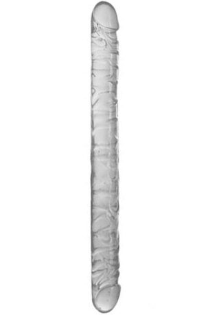 Realistic Double Dildo Clear 44,5 cm - Dvigubas dildo 1