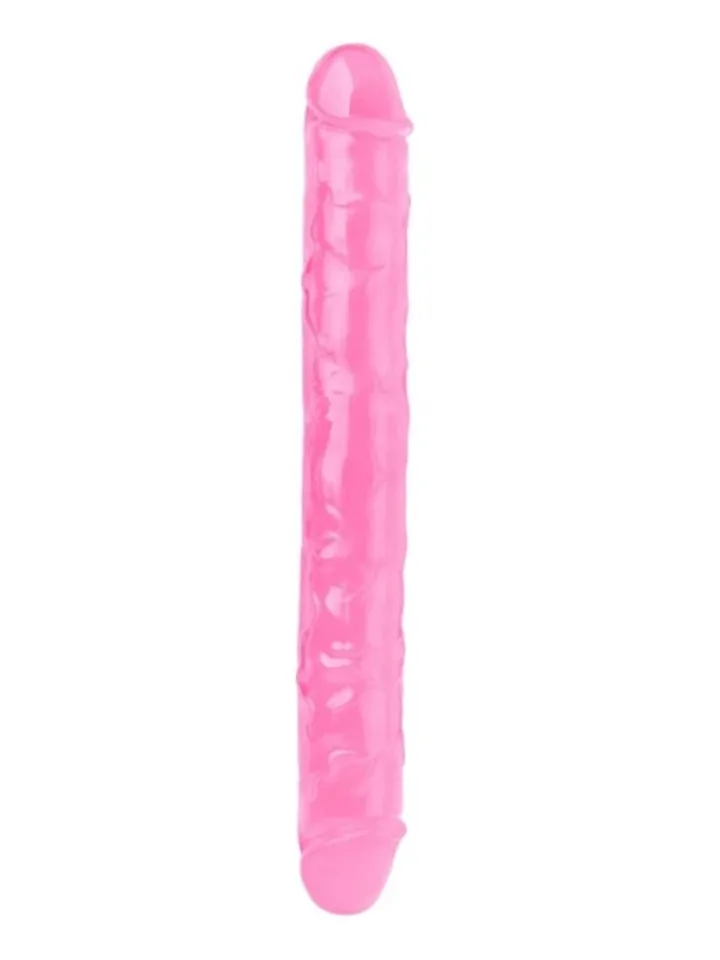Realistic Penis Crystal Jellies Pink 30,5 cm - Dvigubas dildo 1 [full]