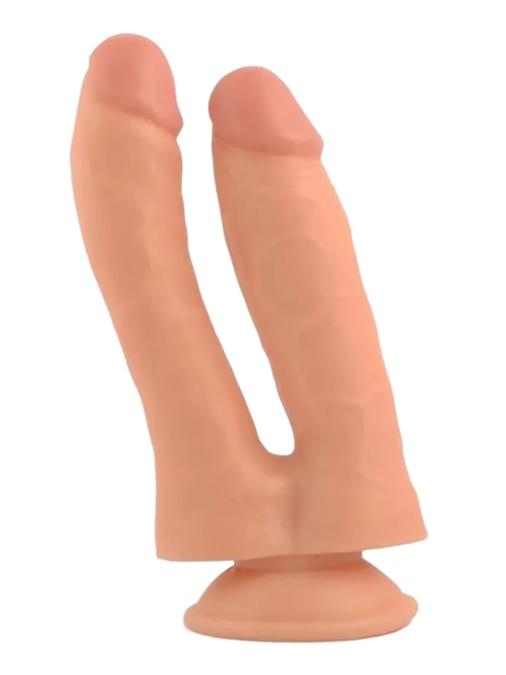 Realistic Penis Double Penetration 18,5 cm - Dvigubas dildo 1 [full]