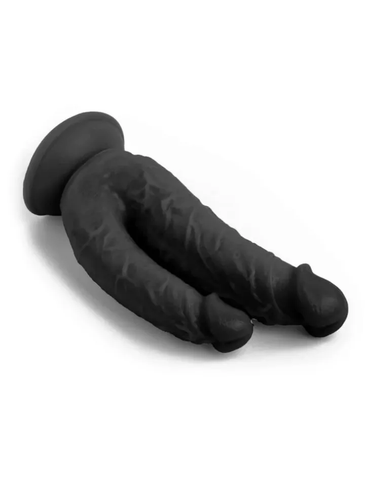 Realistic Penis Double Penetration Black 21 cm - Dvigubas dildo 2 [full]