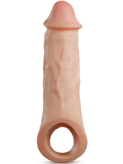 Realistic Penis Extender Sleeve 23,5 cm - Varpos ilgintuvas/varpos rankovė 4