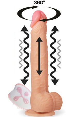 Realistic Remote Control Vibrating Dildo - Vibruojantis dildo 1