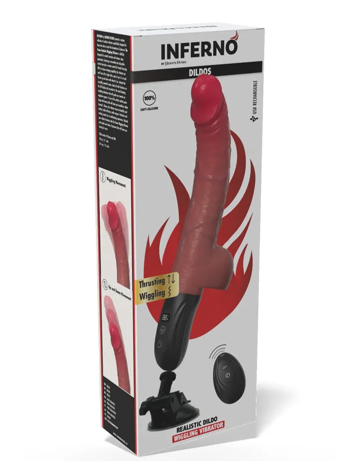 Realistic Thrusting & Wiggling Vibrator - Vibruojantis dildo 6 [full]