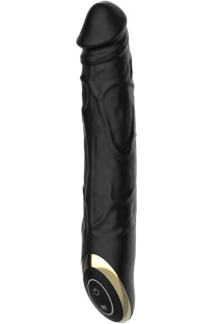 Realistic Vibrating Dildo Black 21 cm - Vibruojantis dildo 1