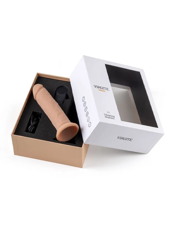 Realistic Vibrating Dildo With Remote 18,5 cm - Vibruojantis dildo 3 [full]