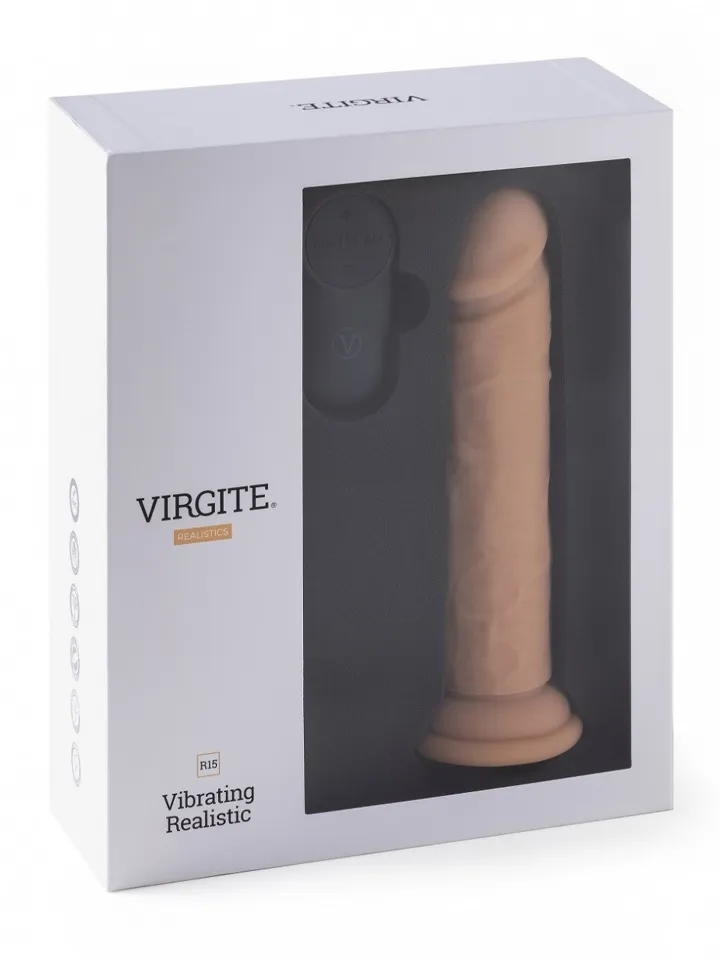 Realistic Vibrating Dildo With Remote 18,5 cm - Vibruojantis dildo 4 [full]