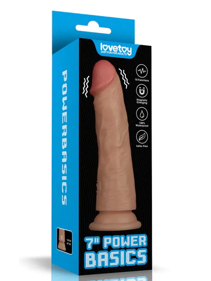 Realistic Vibrating Power Cock 18 cm - Vibruojantis dildo 5 [full]