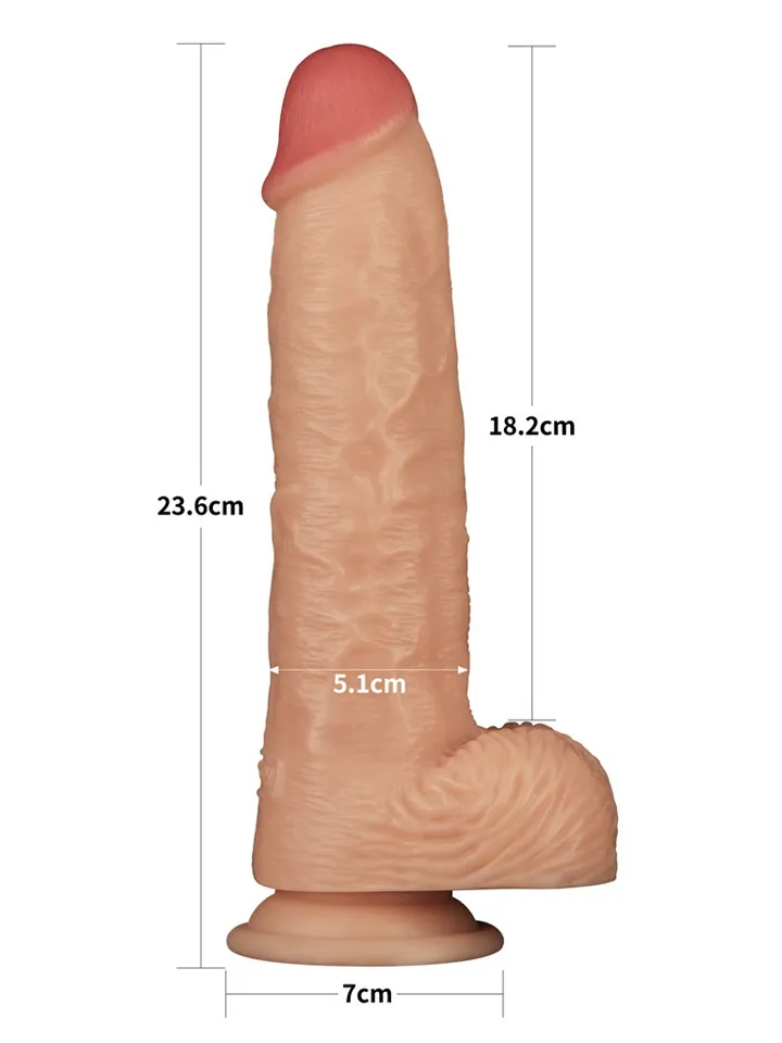 Realistic Vibrating Power Cock 23,6 cm - Vibruojantis dildo 2 [full]