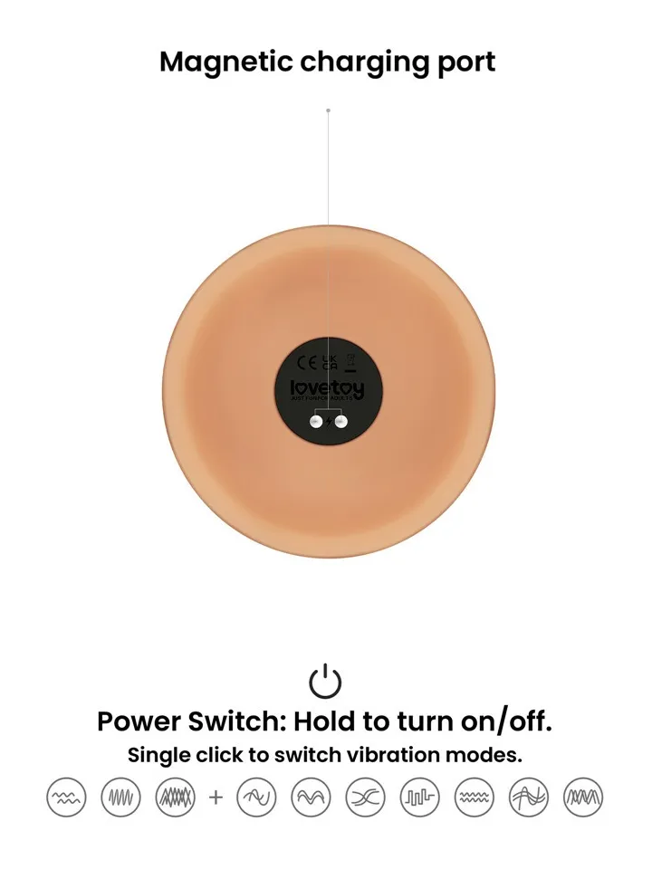 Realistic Vibrating Power Cock 26,2 cm - Vibruojantis dildo 3 [full]