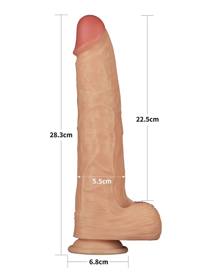 Realistic Vibrating Power Cock 28,3 cm - Vibruojantis dildo 3 [full]