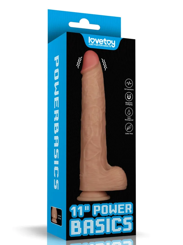Realistic Vibrating Power Cock 28,3 cm - Vibruojantis dildo 6 [full]