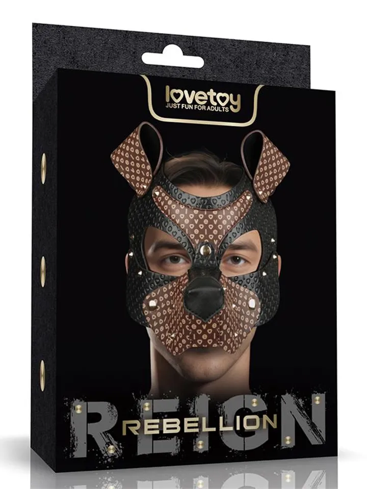 Rebellion Reign Classic Pup Mask - BDSM kaukė 1 [full]
