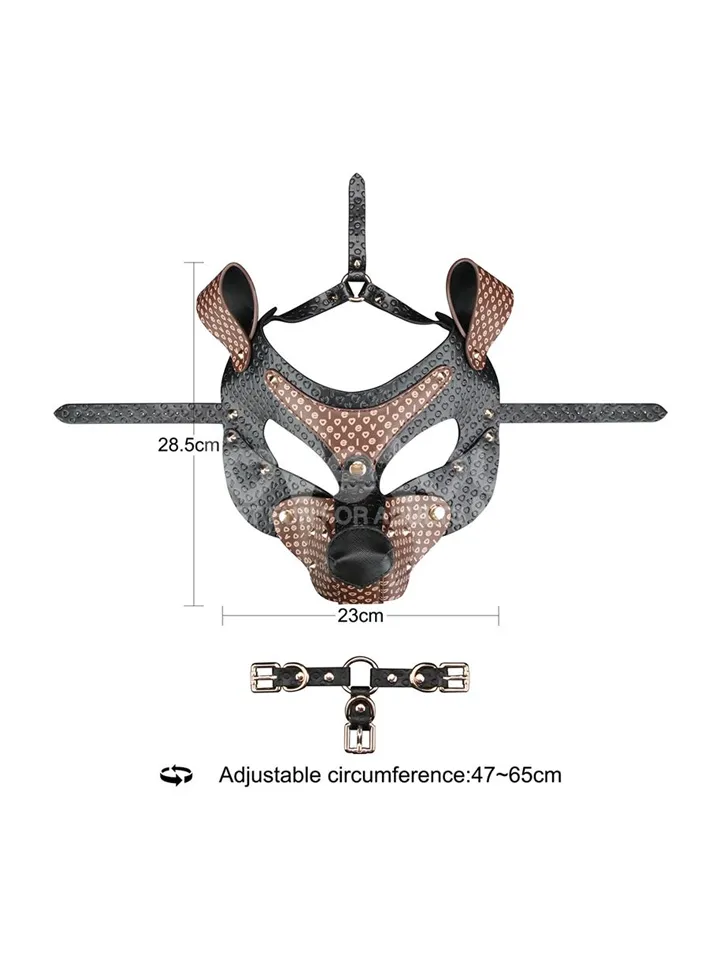 Rebellion Reign Classic Pup Mask - BDSM kaukė 2 [full]