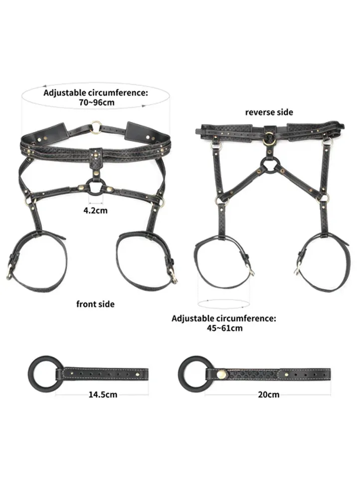Rebellion Reign Full Body Harness - Vergavimas sele 3