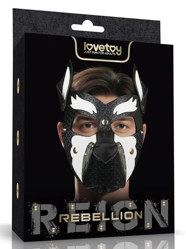 Rebellion Reign Howl Pup Mask White - BDSM kaukė 1 [full]