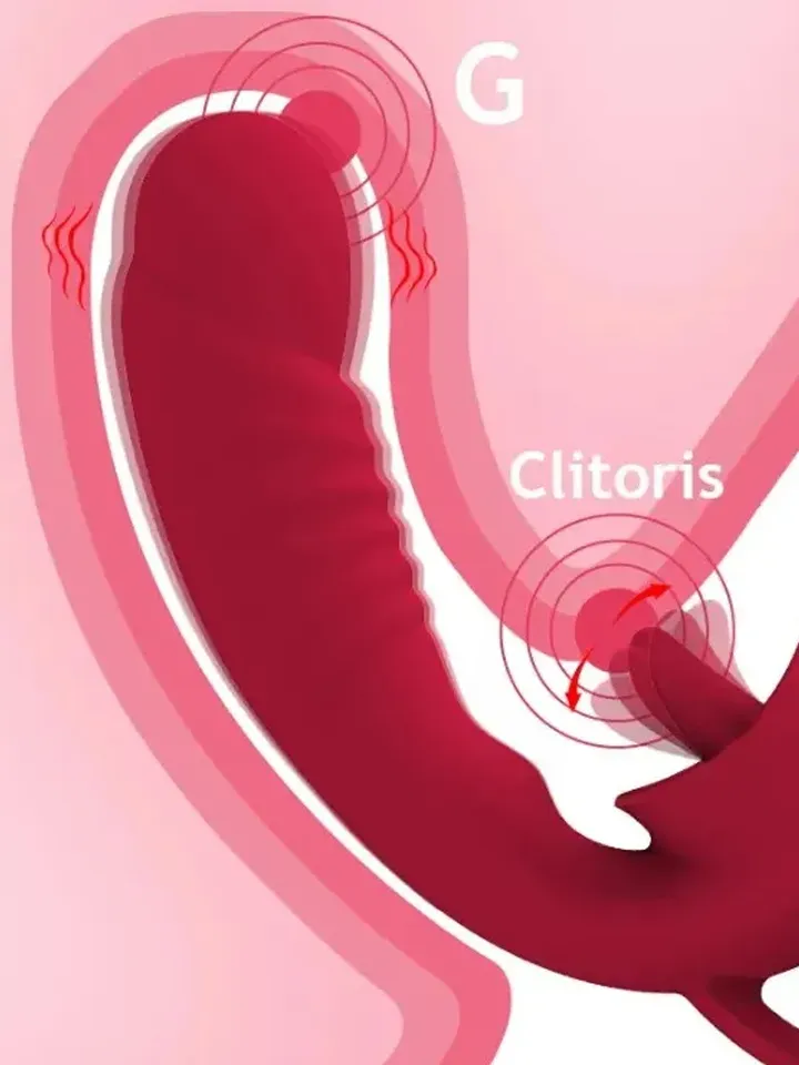 Rechargeable Licking 10-Functions Vibrator - Triušio vibratorius 3 [full]