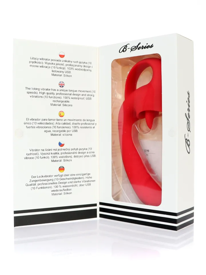 Rechargeable Licking 10-Functions Vibrator - Triušio vibratorius 4 [full]