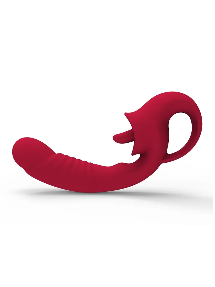 Rechargeable Licking 10-Functions Vibrator - Triušio vibratorius 4 [full]