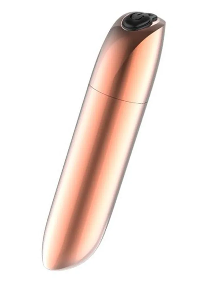 Rechargeable Powerful Bullet Vibrator Gold - Kulkos vibratorius 1 [full]