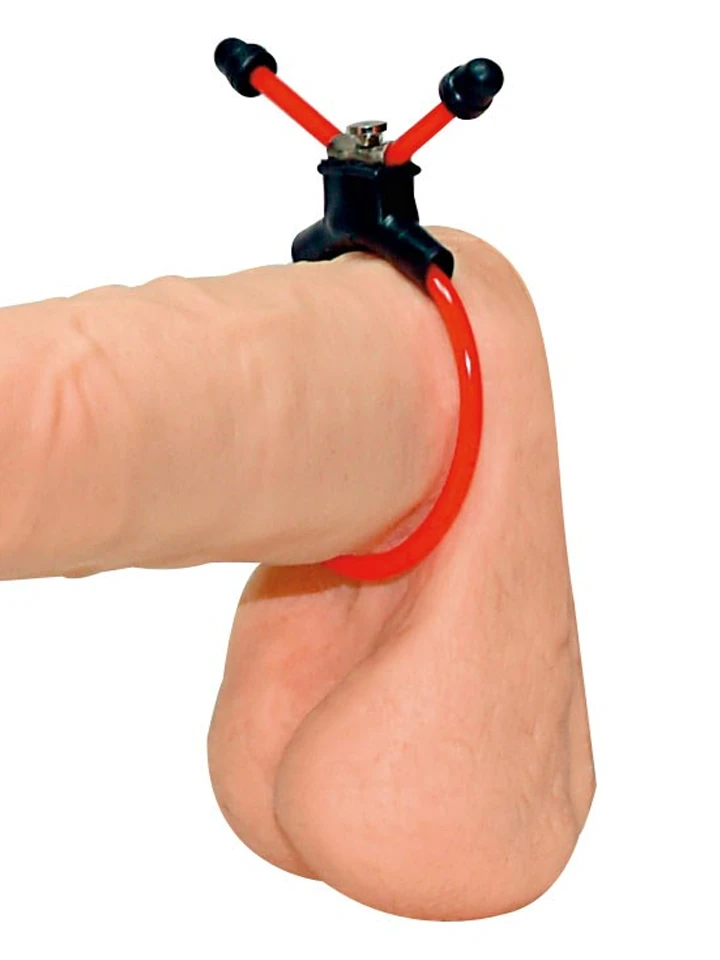Red Sling Cock Ring - Gaidžio žiedas 2 [full]