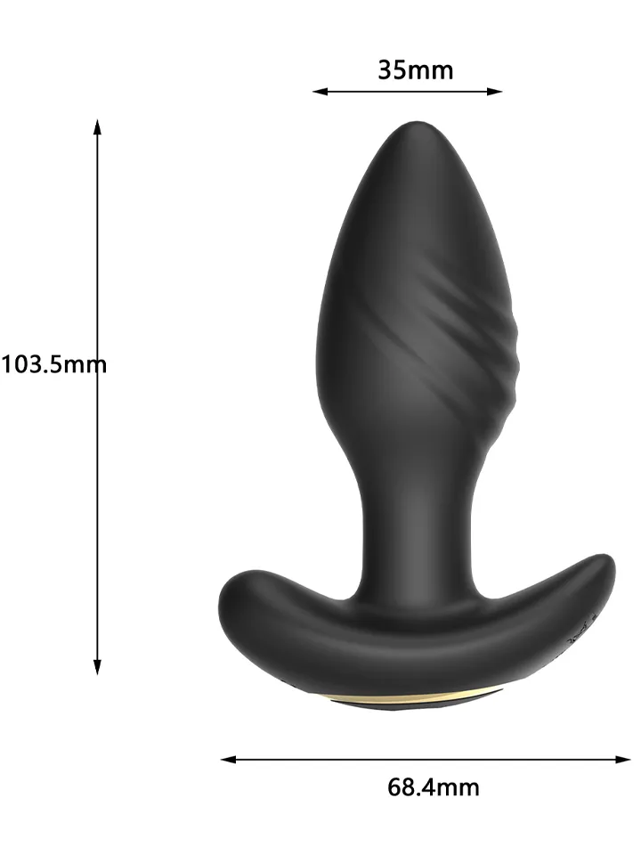 Remote Control Vibrating Butt Plug - Vibruojantis analinis kištukas 2