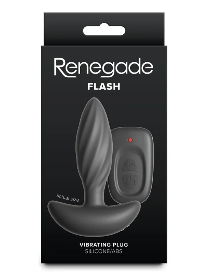 Renegade Flash Vibrating Buttplug - Vibruojantis analinis kištukas 3 [full]