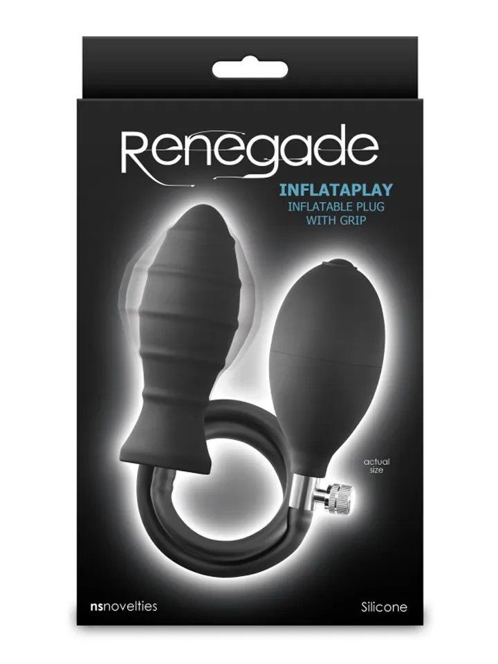Renegade InflataPlay Inflatable Butt Plug - Pripučiamas analinis kaištis 3 [full]