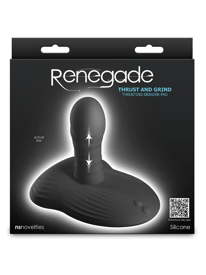 Renegade Thrust & Grind Black App Control - Vibruojantis analinis dildo 3 [full]