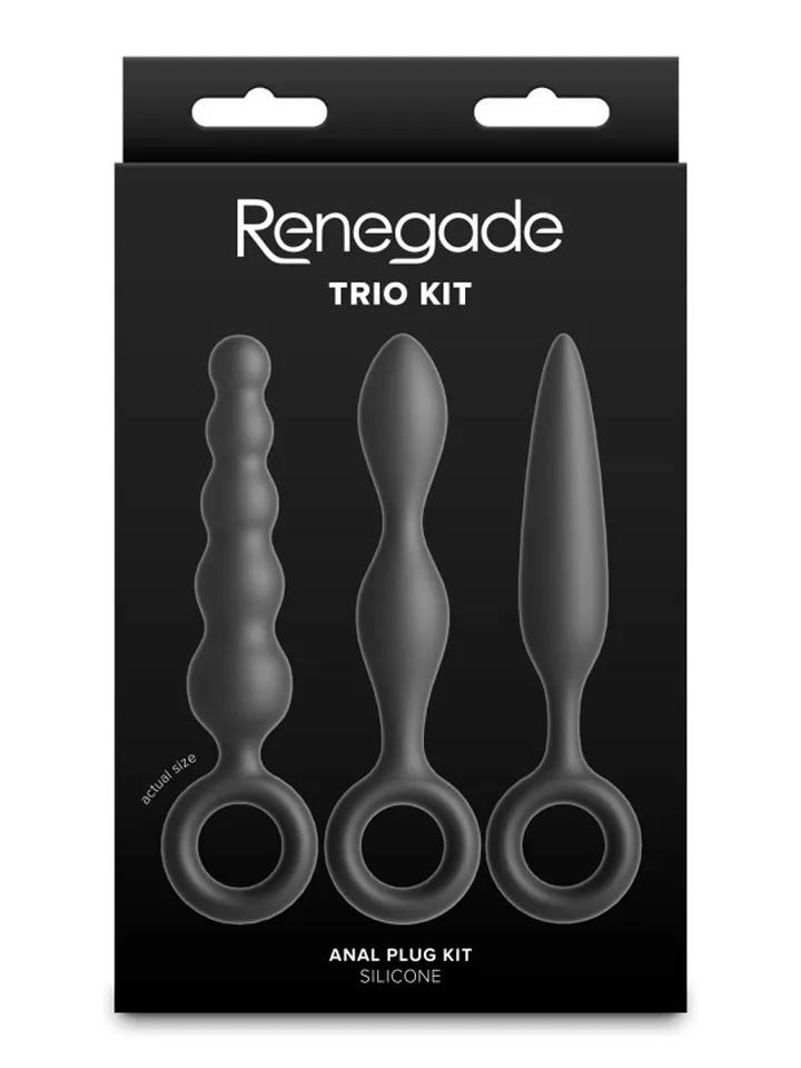 Renegade Trio Kit Silicone Anal Plug Set - Analinis kištuko rinkinys 3 [full]