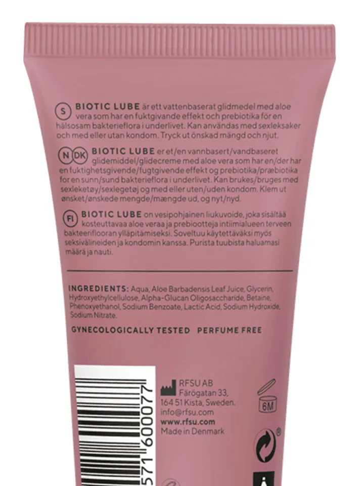 RFSU Biotic Lube 75 ml - Vandens pagrindo lubrikantas 2 [full]