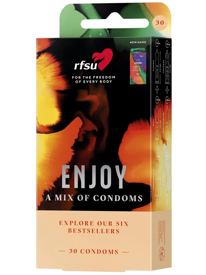 RFSU Enjoy A Mix Of Condoms 30-pack - Sumaišykite pakuotės prezervatyvus 1