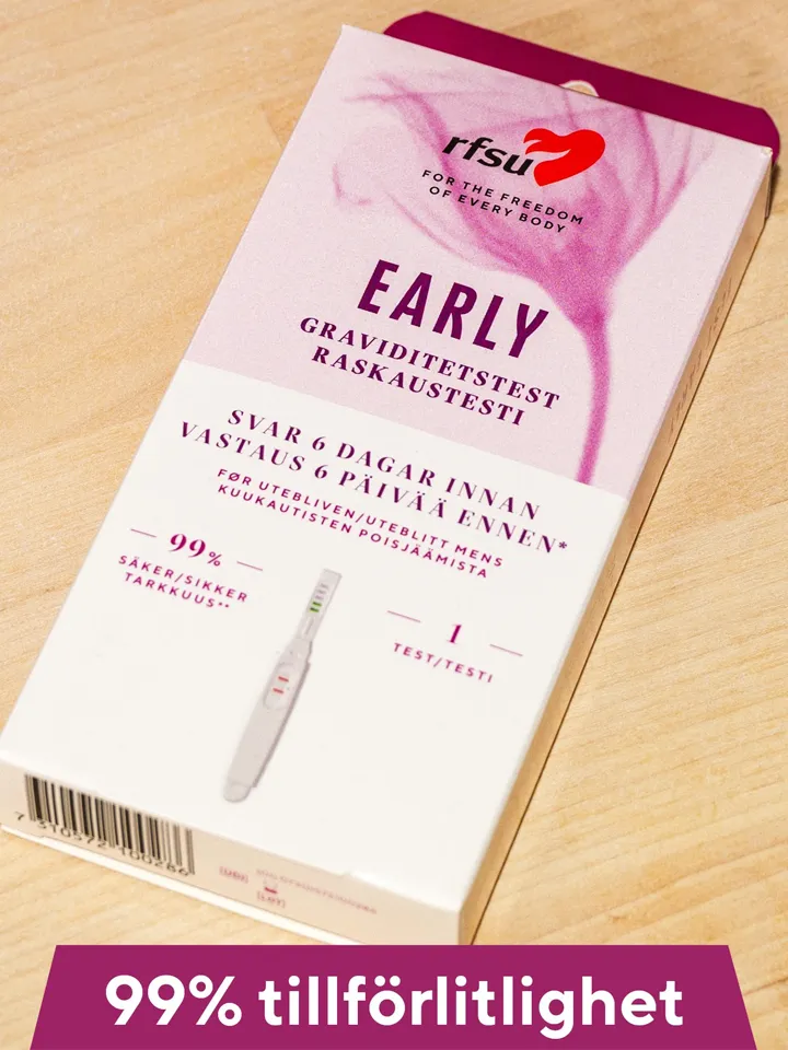 RFSU Graviditetstest Testa Tidigt 1st - Nėštumo testas ankstyvas 1 paketas 5 [full]