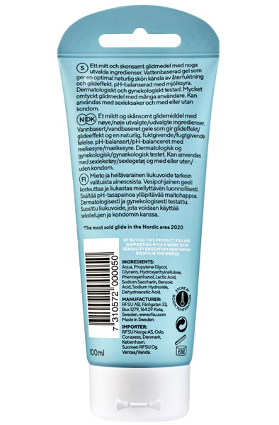 RFSU Klick Natural Glide 100ml - Vandens pagrindo lubrikantas 2