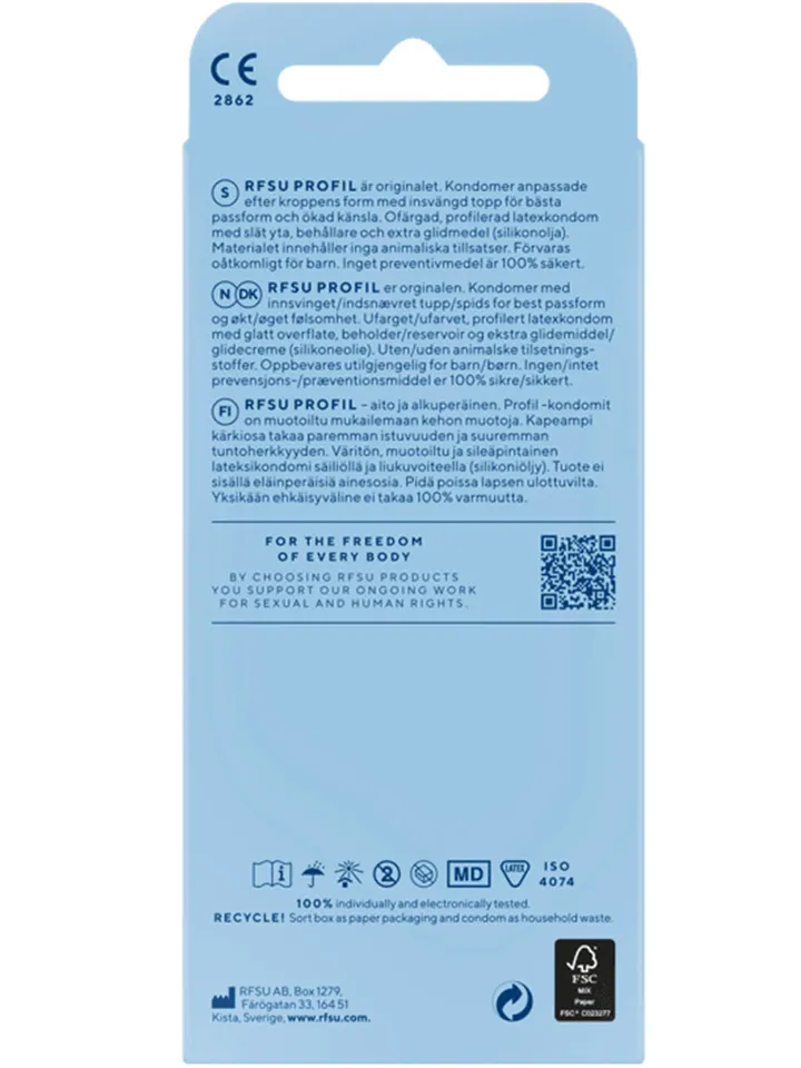 RFSU Profil Kondomer 30-pack - Prezervatyvai 2