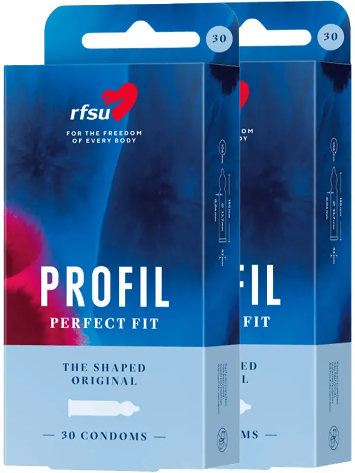 RFSU Profil Kondomer 60-pack - Prezervatyvų didelė pakuotė 1