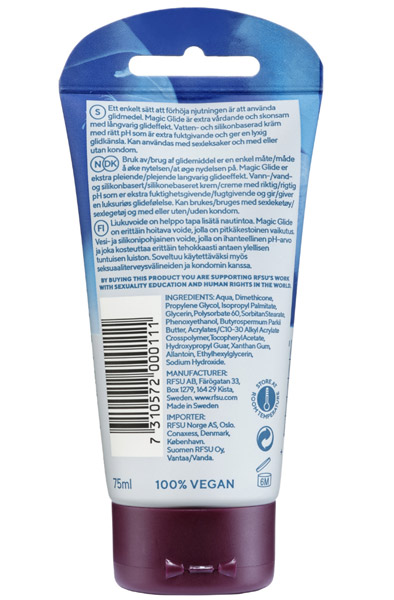 RFSU Sense Me Magic Glide 75ml - Vandens / silikono tepalas 2