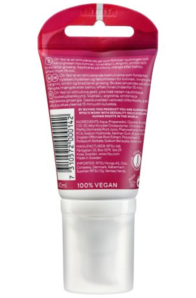 RFSU Sense Me Oh yes! 40ml - Stimuliuojantis gelis 3