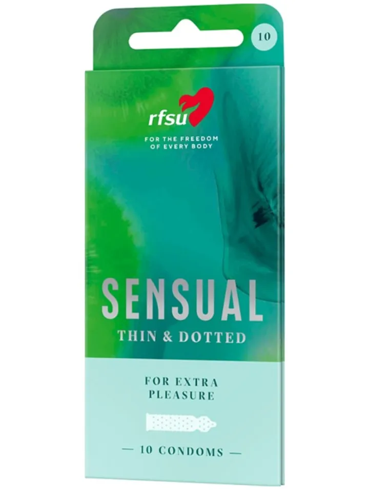 RFSU Sensual (Näkken) Kondomer 10-pack - Tekstūruoti prezervatyvai 1