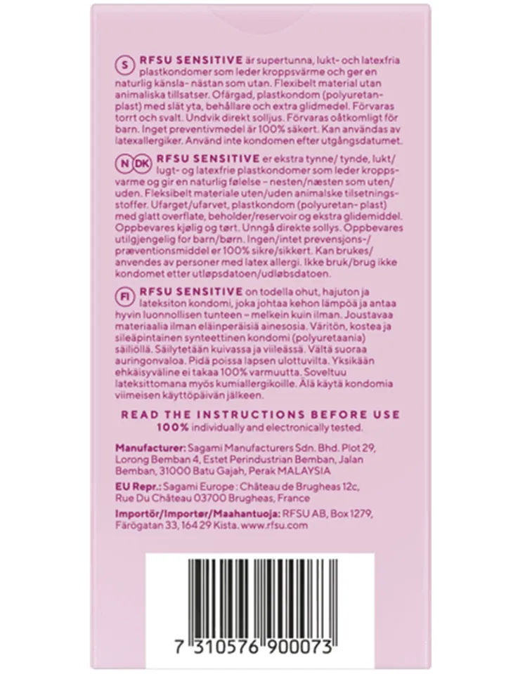 RFSU So Sensitive 6-pack - Ploni prezervatyvai 2