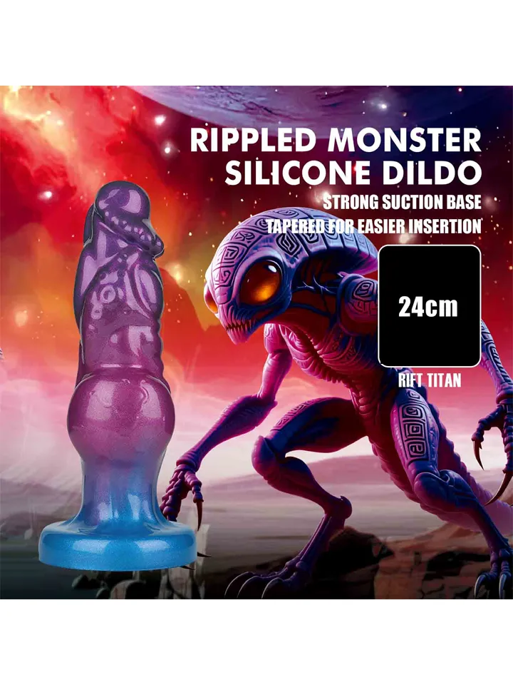 Rift Titan Inflatable Monster Silicone Dildo 24 cm - Pripučiamas dildo 2 [full]