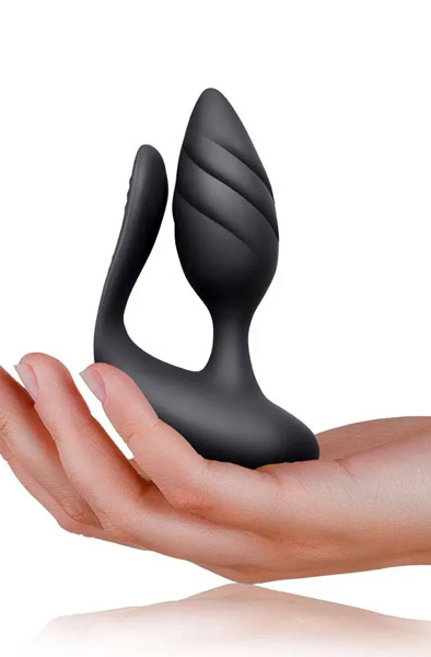 Rocks Off Cocktail Remote Control Plug Black - Porų vibratorius 2