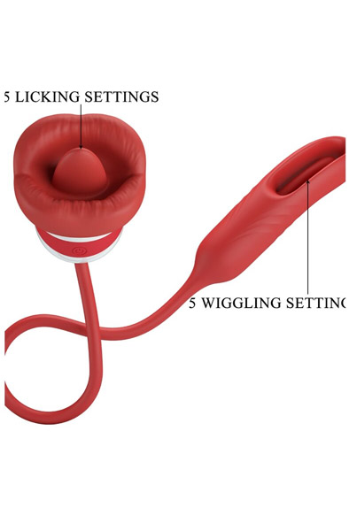 Romance Alyss Red Mouth Vibrator - Vibratorius 2