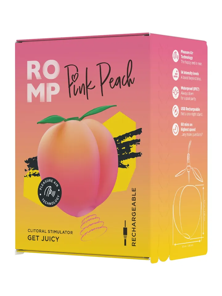 Romp Peach Clitoral Stimulator - Oro slėgio vibratorius 6 [full]