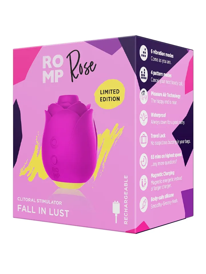 Romp Rose Pleasure Air Stimulator - Oro slėgio vibratorius 6 [full]