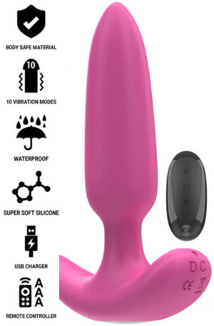 Ross Anal Plug 10 Vibrations Remote Control - Vibruojantis analinis kištukas 1